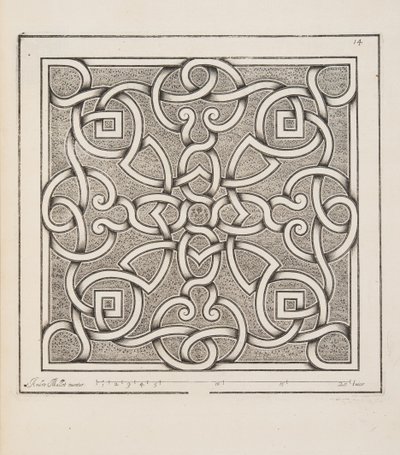 Projekt dla Parter, z Theater des Plans et Jardinages, wyd. 1652 autorstwa André Mollet