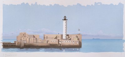 Latarnia morska Boulogne, Pas de Calais, Francja autorstwa Andras Kaldor