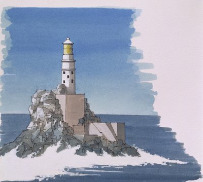 Latarnia morska Fastnet Rock, Irlandia autorstwa Andras Kaldor