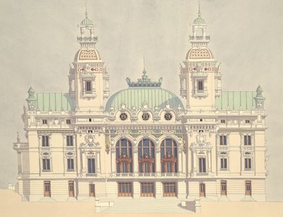 Opera w Monte Carlo, Monako autorstwa Andras Kaldor