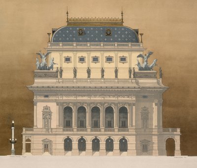Teatr Narodowy, Praga, Republika Czeska autorstwa Andras Kaldor