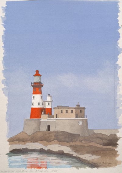 Latarnia morska Longstone, wyspa Farne autorstwa Andras Kaldor