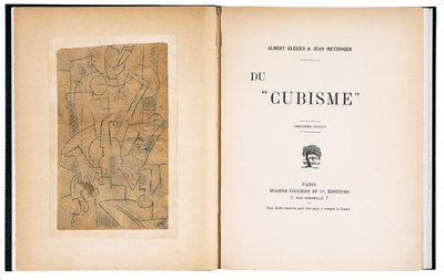 Frontispis i strona tytułowa książki "Du "Cubisme"" autorstwa Alberta Gleizesa i Jeana Metzingera autorstwa Andre (after) Derain