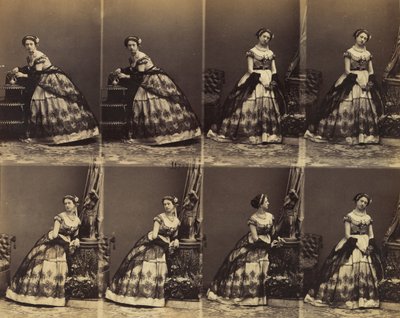 Klara Silvois, 1861. autorstwa Andre Adolphe Eugene Disderi