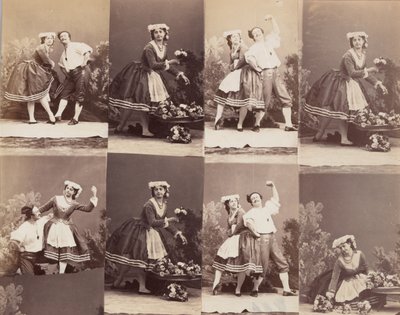 Eugenie Schlosser i Coralli, 1863. autorstwa Andre Adolphe Eugene Disderi