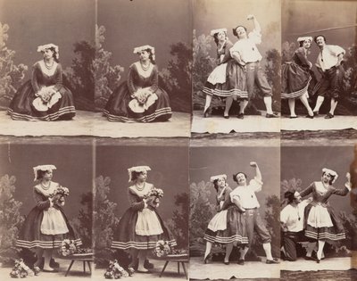 Eugenie Schlosser i Coralli, 1863. autorstwa Andre Adolphe Eugene Disderi