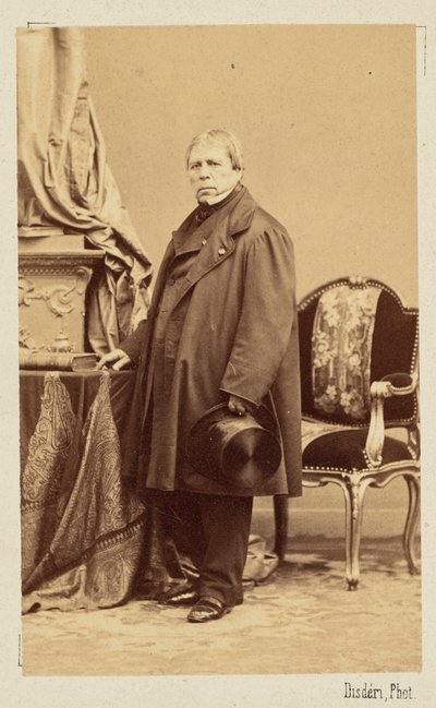 Jean-Auguste-Dominique Ingres, ok. 1860. autorstwa Andre Adolphe Eugene Disderi