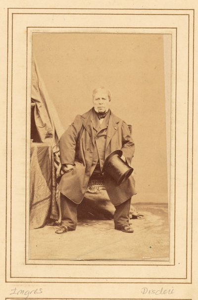 [Jean Auguste Dominique] Ingres (1780 - 1867) autorstwa Andre Adolphe Eugene Disderi