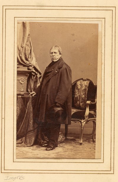 Malarz [Jean Auguste Dominique] Ingres (1780 - 1867) autorstwa Andre Adolphe Eugene Disderi