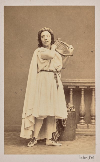Portret śpiewaczki i kompozytorki Pauliny Viardot 1821-1910, 1862. autorstwa Andre Adolphe Eugene Disderi