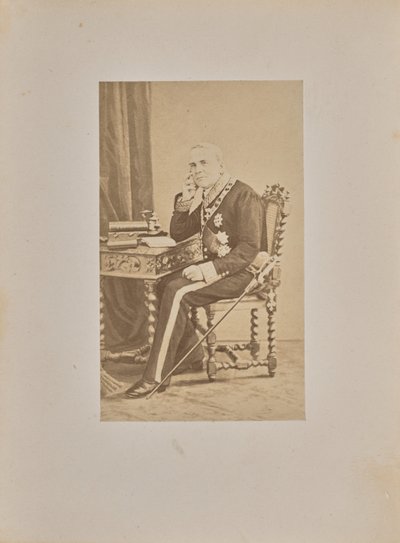 Jego Ekscelencja hrabia Louis Cibrario autorstwa Andre Adolphe Eugene Disderi