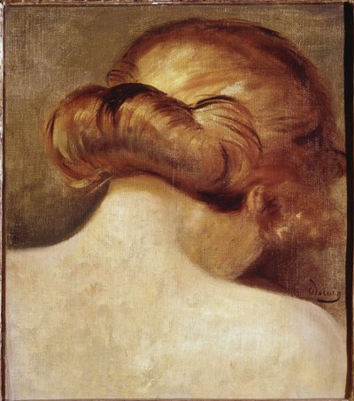 Szyja blondynki z kokiem. Obraz Andre Deraina (1880-1954) 1928 Paryż. Narodowe Centrum Sztuki i Kultury im. Georges