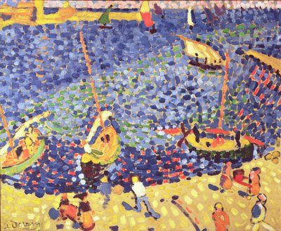 Łodzie w Collioure autorstwa Andre Derain