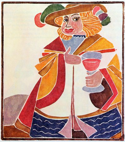 Gargantua, ilustracja do limitowanej edycji książki "Gargantua" autorstwa Francois Rabelais (1494-1553) autorstwa Andre Derain