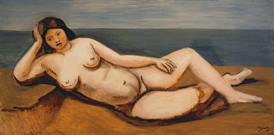 Duży leżący akt, ok. 1926-27 (olej na płótnie) (zobacz także 287579) autorstwa Andre Derain