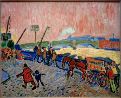 Brzegi Tamizy (Les Quais de la Tamise) autorstwa Andre Derain