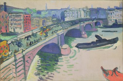 London Bridge, ok. 1906 (olej na płótnie) autorstwa Andre Derain
