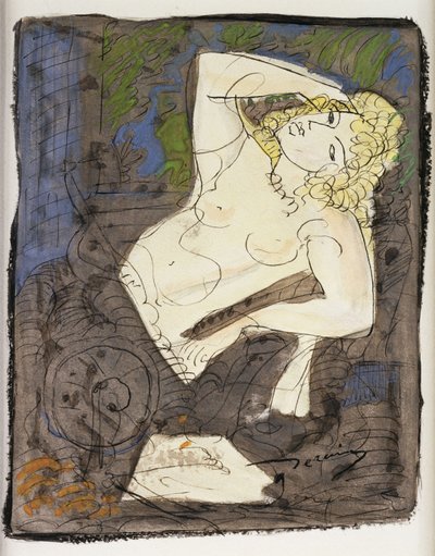 Reclining Nude; Femme Allongee autorstwa Andre Derain