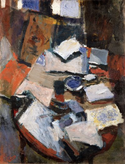 Martwa natura na stole, ok. 1903 (olej na płótnie) autorstwa Andre Derain