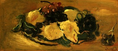 Martwa natura z owocami, ok. 1925 (olej na papierze) autorstwa Andre Derain