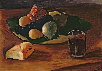 Martwa natura z kieliszkiem wina, ok. 1932 (olej na płótnie) autorstwa Andre Derain