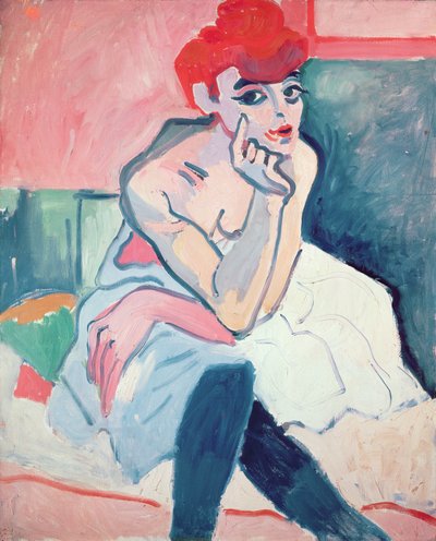 Tancerka, ok. 1910 (olej na płótnie) autorstwa Andre Derain