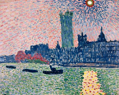 Westminster z South Bank, Londyn autorstwa Andre Derain
