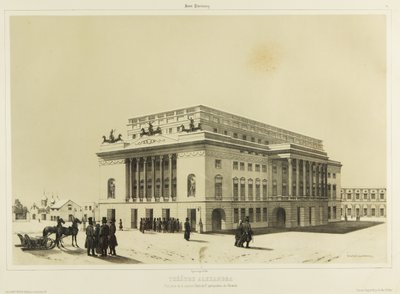 Teatr Aleksandryński w Sankt Petersburgu, ok. 1930 r. 1840 autorstwa Andre Durand