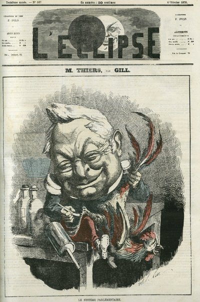 Adolphe Thiers (1797-1877), francuski historyk i polityk. Okładka w „” L