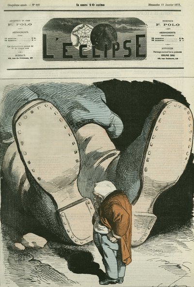 Adolphe Thiers (1797-1877), francuski mąż stanu. Okładka w „” L