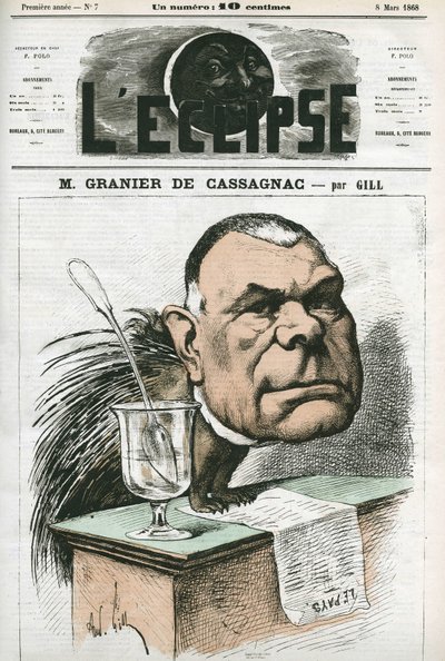 Adolphe de Granier de Cassagnac (1808-1880), francuski dziennikarz i polityk. Okładka w „” L