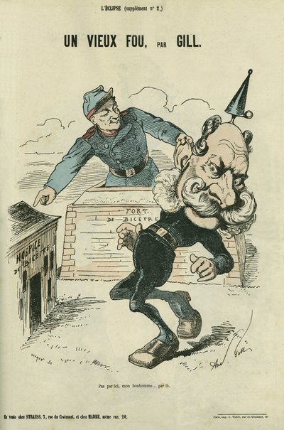 Stary głupiec, karykatura Wilhelma I (1797-1888). Dodatek do „” L