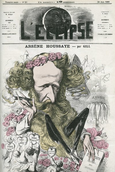 Arsene Housset dit Houssaye (1815-1896), francuski literat. Okładka w „” L