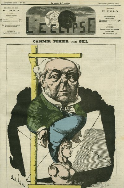 Auguste Casimir Perier (1811-1876), polityk francuski. Okładka w „” L