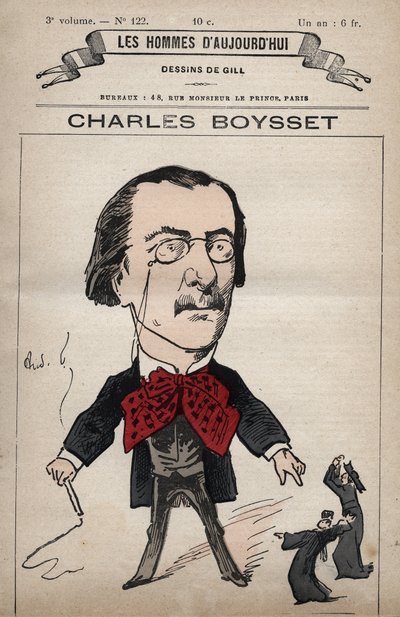 Karykatura Charlesa Boysseta (1817-1901) (prawnika i republikanina) z „Les Hommes d