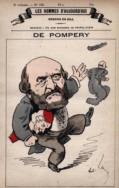 Karykatura Edouarda de Pompery 1812-1895 z 