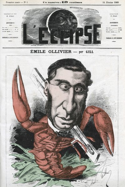 Emile Ollivier (1825-1913), polityk francuski. Okładka w „” L