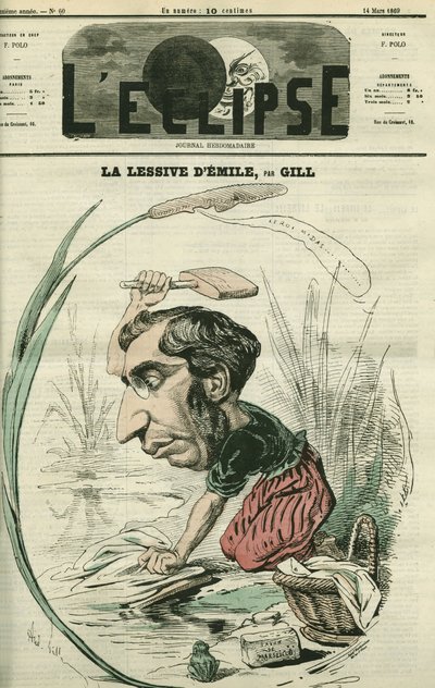 Emile Ollivier (1825-1913), polityk francuski. Okładka w „” L
