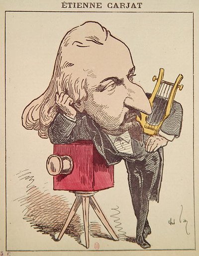 Etienne Carjat, ok. 1930 1890 (kolor lito) autorstwa Andre Gill