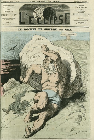 Eugene Rouher (1814-1884), polityk francuski. Okładka w „” L