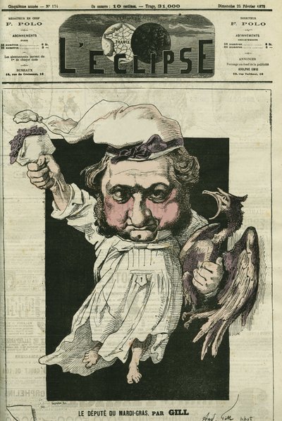 Eugene Rouher (1814-1884), polityk francuski, lider partii bonapartystowskiej. Okładka w „”L