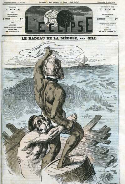 Eugene Rouher (1814-1884) i Clement Duvernois (1836-1879), politycy francuscy. Okładka w „” L