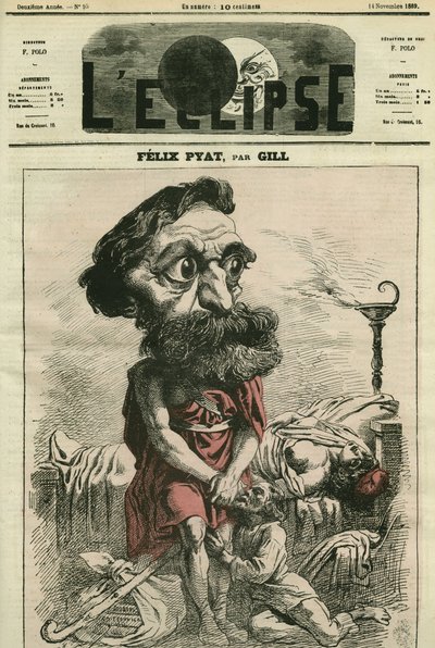 Felix Pyat (1810-1889), francuski prawnik, literat i polityk. Okładka w „” L