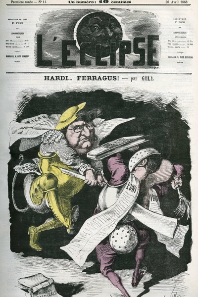 Hardi... Ferragus, ilustracja od „”Figaro”” do „”Wszechświata””. Okładka w „” L