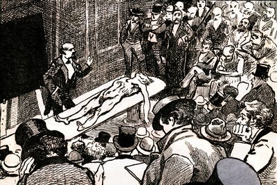 Ilustracja z „Sceny z życia bohemy” Henri Murgera (litografia) autorstwa Andre Gill