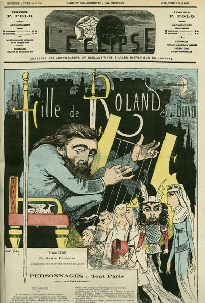 Ilustracja do spektaklu teatralnego „La Fille de Roland” Etienne