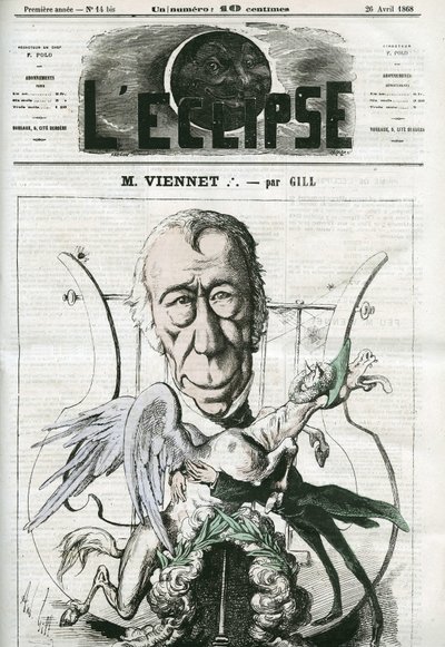 Jean-Pons-Guillaume Viennet (1777-1868), francuski poeta, dramaturg i polityk. Okładka w „”L
