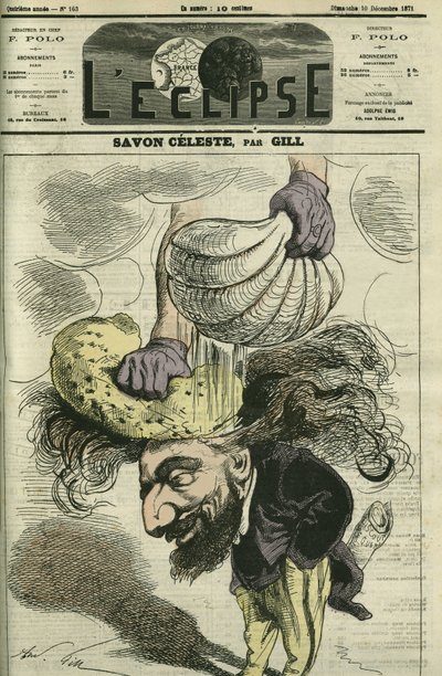 Leon Gambetta (1838-1882), polityk francuski. Okładka w „” L