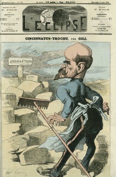 Louis-Jules Trochu (1815-1896), francuski generał i polityk. Okładka w „” L