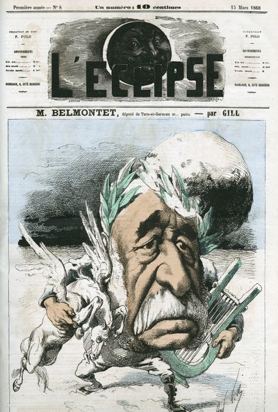 Louis Belmontet (1799-1879), francuski poeta i polityk. Okładka w „” L